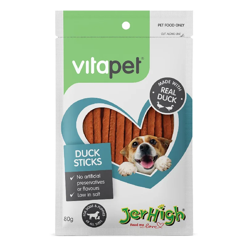 automatic dog waste scooper-VitaPet Duck Sticks Dog Treats 80g