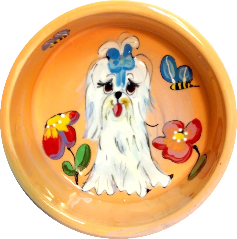 automatic dog waste scooper-Maltese Dog Bowl