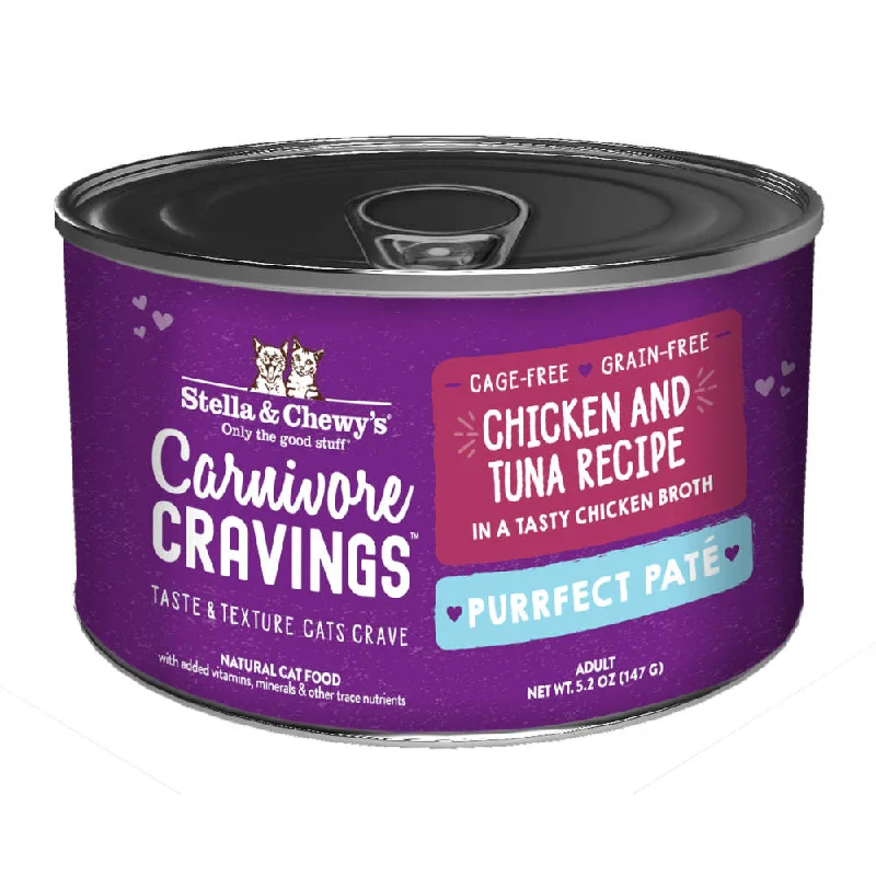 heated dog house-3 FOR $14.40 (Exp 8Nov24): Stella & Chewy's Carnivore Cravings Purrfect Pate Chicken & Tuna in Broth Grain-Free Canned Cat Food 5.2oz