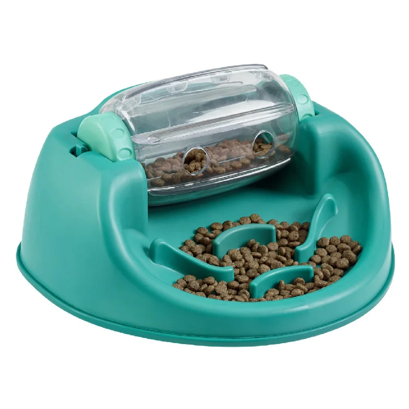 vet-approved dog chew-Spin N' Eat Pet Food Puzzle Feeder