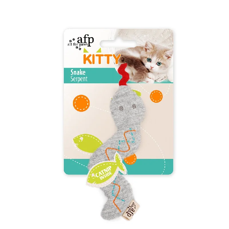 chew-resistant cat toy-All For Paws Kitty Snake Cat Toy