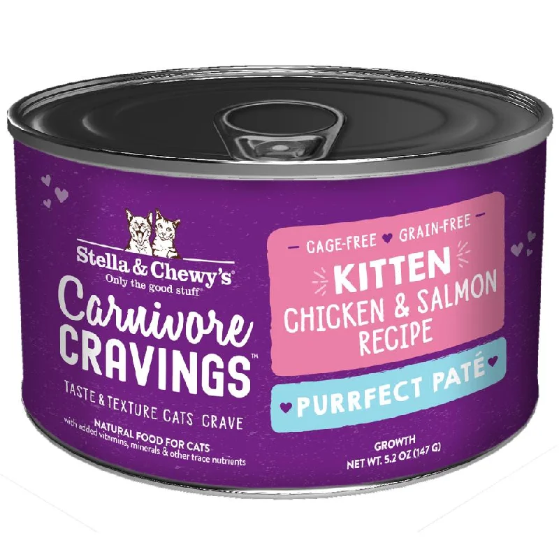 pet seatbelt attachment-3 FOR $14.40: Stella & Chewy's Carnivore Cravings Purrfect Pate Chicken & Salmon Grain-Free Kitten Canned Cat Food 5.2oz