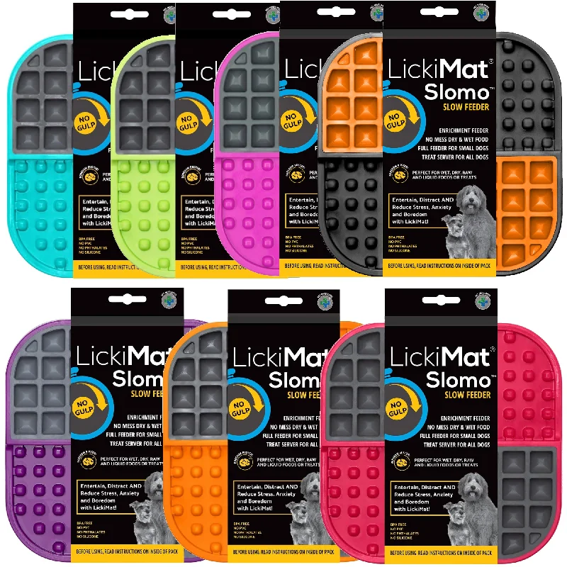 biodegradable poop bags-LickiMat Dog Lick Mats Slow Feeders Slomo 7 Colours