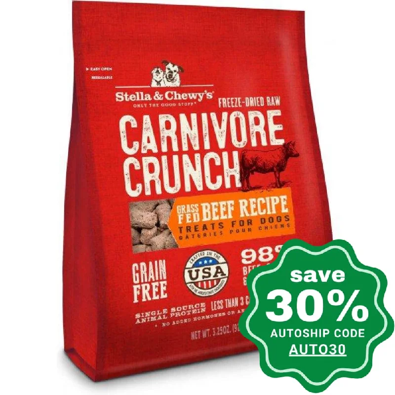 automatic ball launcher for dogs-Stella & Chewy's - Freeze Dried Carnivore Crunch For Dogs - Beef - 3.25OZ