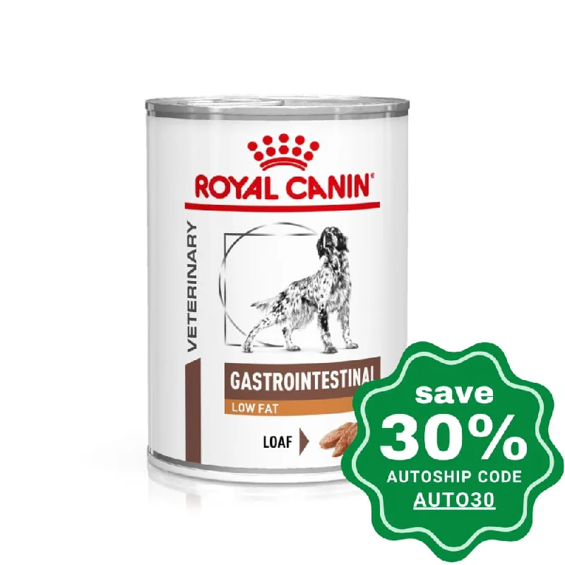 premium dog food bowl-Royal Canin - Veterinary Diet Gastrointestinal Low Fat Cans for Dogs - 420G (min. 12 Cans)