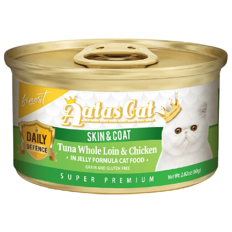 large dog cooling vest-Aatas Cat Finest Daily Defence Skin & Coat - Tuna Whole Loin & Chicken in Jelly Canned Cat Food 80g