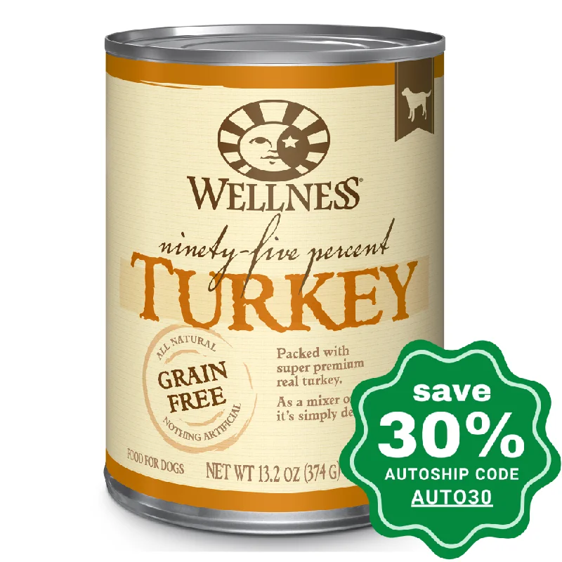 natural flea repellent for pets-Wellness - Ninety Five Percent - Grain Free Canned Dog Food - 95% Turkey - 13.2OZ (min. 12 Cans)