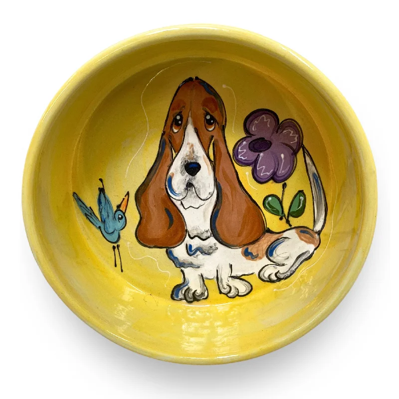 calming pet diffuser-Sunny Serenade Basset Bowl