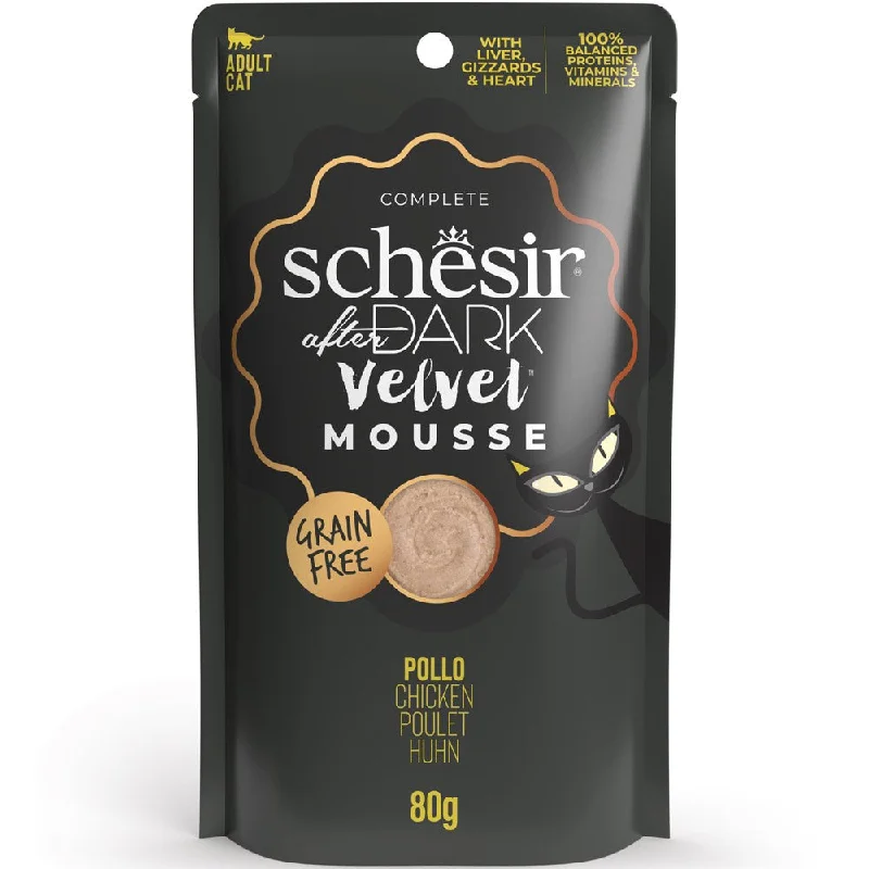 puppy teething toy-15% OFF: Schesir After Dark Velvet Mousse Chicken Grain-Free Adult Pouch Cat Food 80g