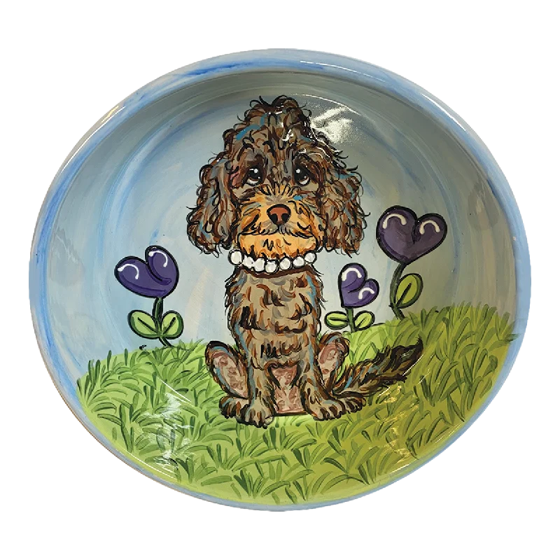 premium catnip toy-Heart Garden Poodle Bowl