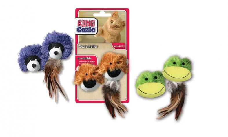 freeze-dried raw dog treats-Kong Cozie Rollers Cat Toy