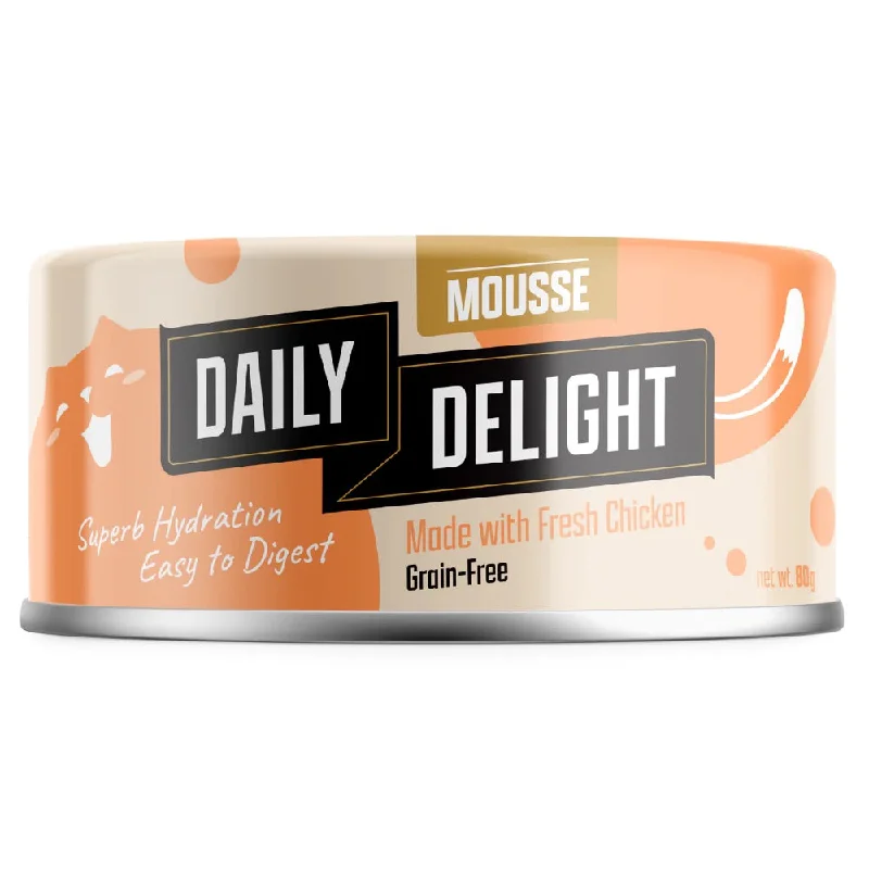 premium catnip toy-Daily Delight Mousse With Chicken Canned Cat Food 80g