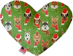 waterproof pet couch cover-Christmas Dogs Stuffing Free Squeaker Heart Dog Toy