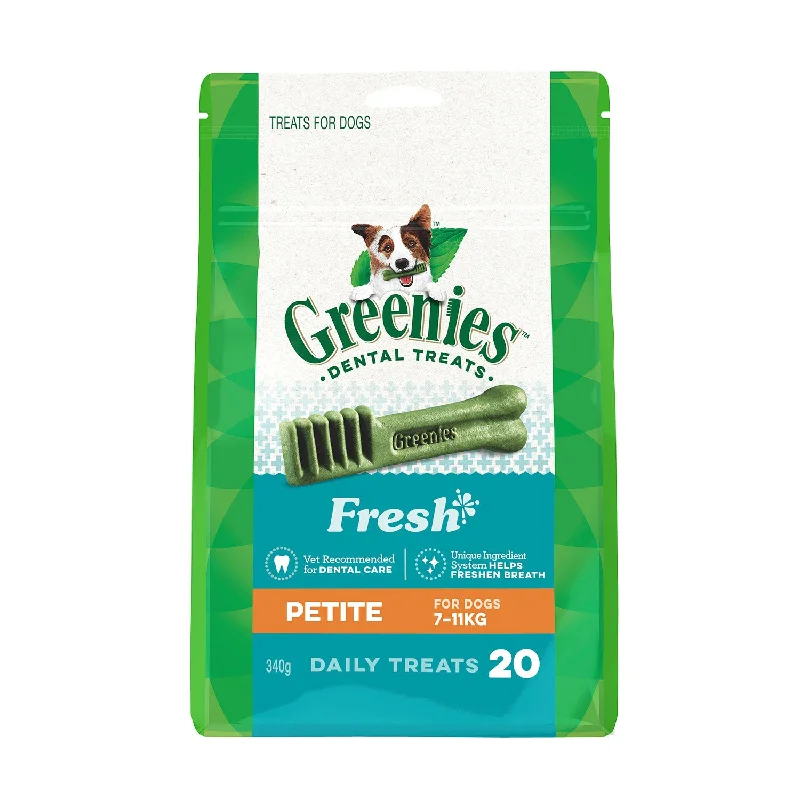 cooling gel dog pad-Greenies Fresh Petite Dental Dog Treat 340g