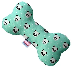 anti-anxiety pet bed-Happy Pandas Canvas Squeaker Bone Dog Toy