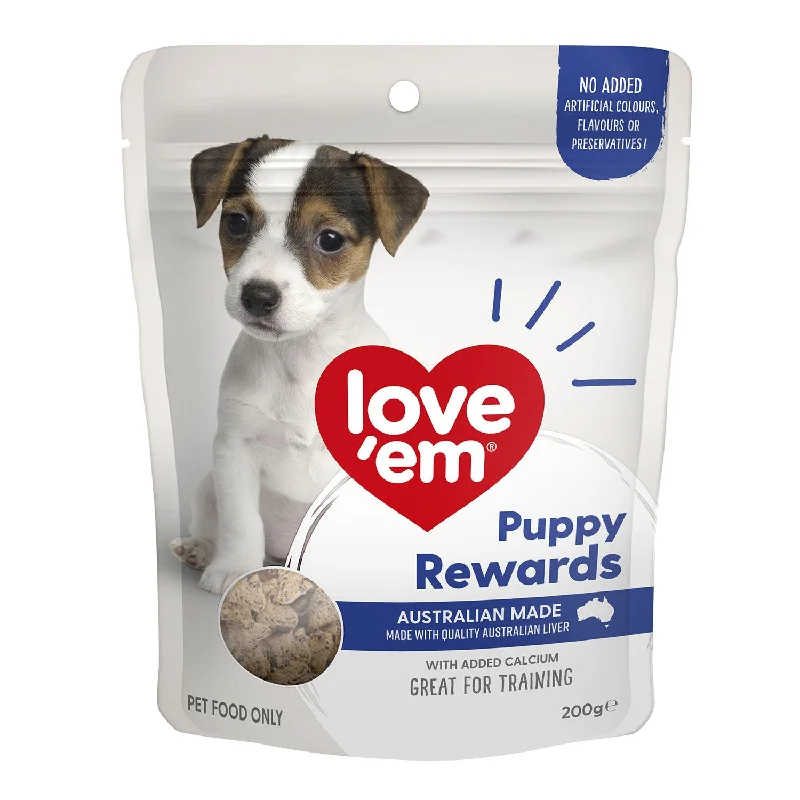 （已生成100个，剩下的300个将继续生成）Love'em Puppy Rewards Dog Treats 200g