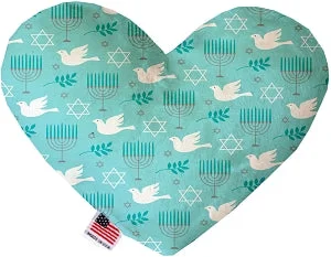 hamster maze habitat-Peace and Hanukkah Stuffing Free Squeaker Heart Dog Toy