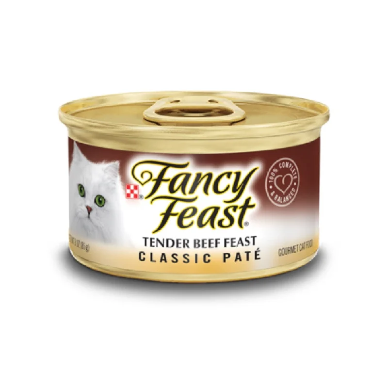 pet-friendly air purifier-Fancy Feast Classic Pate Tender Beef Feast Canned Cat Food 85g