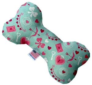 extra-large dog crate-Cupid's Love Stuffing Free Squeaker Bone Dog Toy