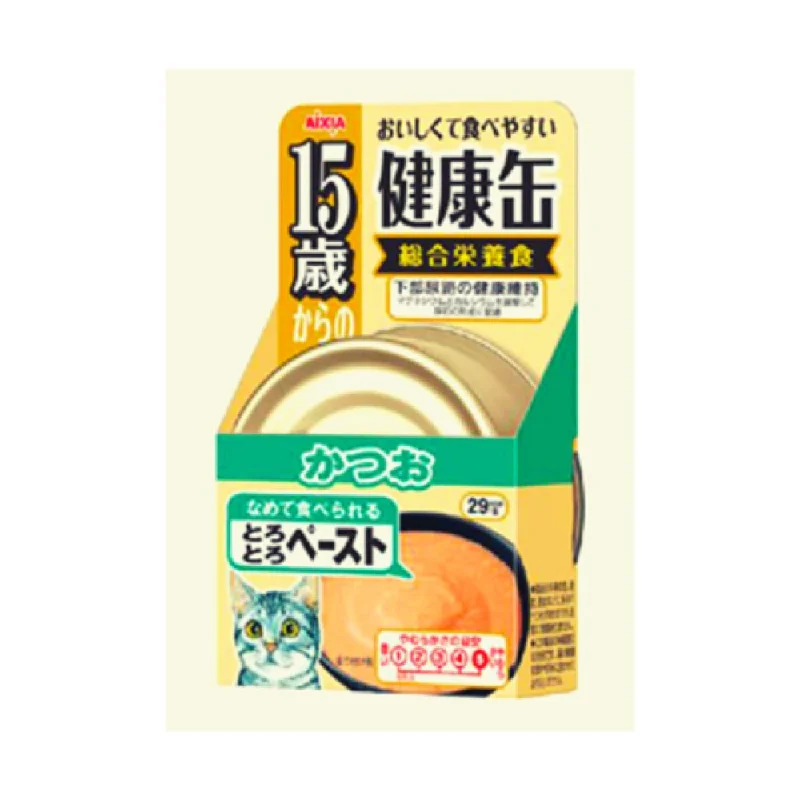 space-saving cat hammock-Aixia Kenko-Can Skipjack Tuna Thick Paste 15+ Years Old Senior Canned Cat Food 40g