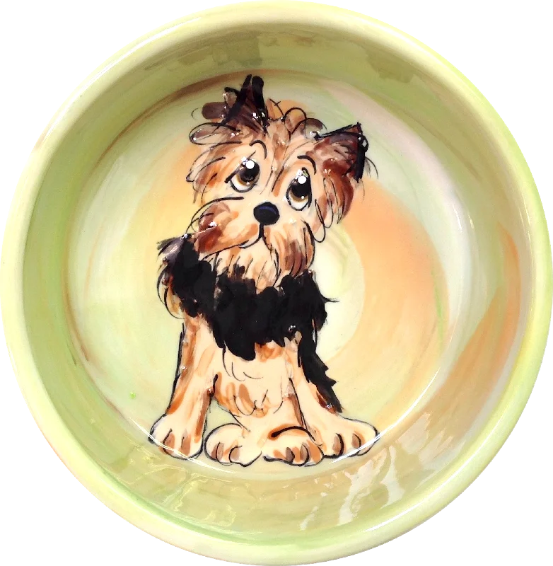 squirrel-proof bird feeder-Yorkie Terrier Dog Bowl