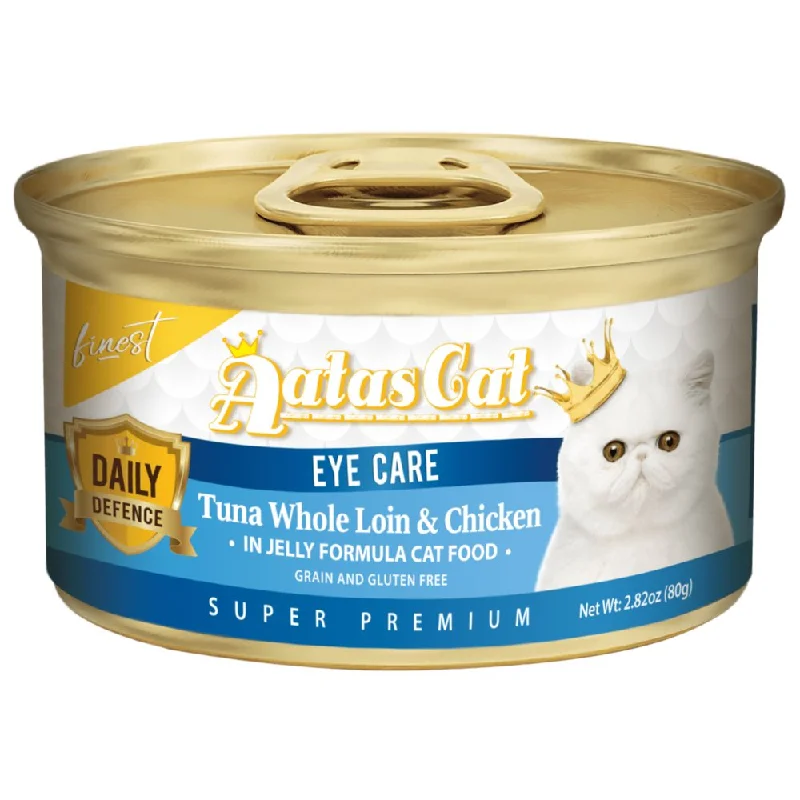 rabbit hay feeder-Aatas Cat Finest Daily Defence Eye Care - Tuna Whole Loin & Chicken in Jelly Formula Canned Cat Food 80g