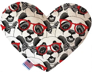 chew-resistant parrot perch-Hip Pandas Stuffing Free Squeaker Heart Dog Toy