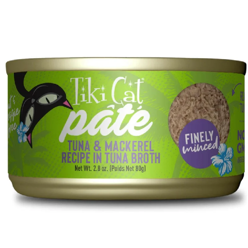 squirrel-proof bird feeder-Tiki Cat Luau Ahi Tuna & Mackerel Pate (2.8 oz x 12 cans)