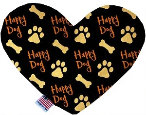 vibrating dog training collar-Happy Dog Canvas Squeaker Heart Dog Toy