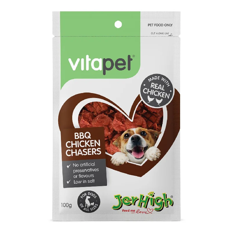 senior dog orthopedic bed-VitaPet BBQ Chicken Chasers Dog Treats 100g