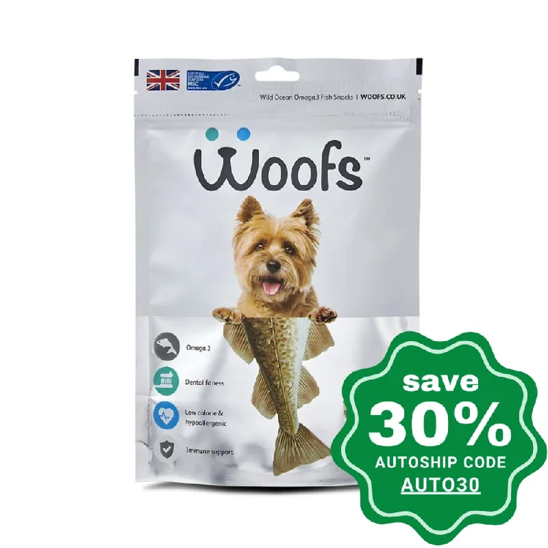 travel water bottle for dogs-Woofs - Cod Cubes Treat for Dogs - 100G