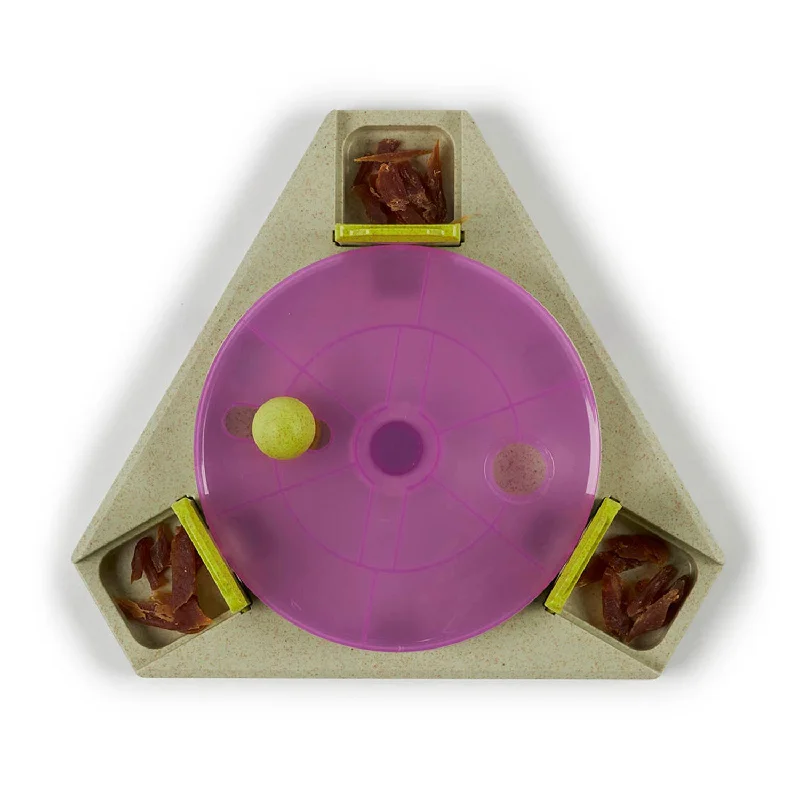 multi-functional pet carrier-Kazoo Puzzle Play Triangle Turn Interactive Toy