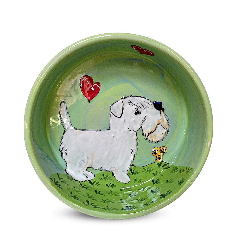 non-slip pet socks-Heartful Paws - Sealyham Terrier Love Bowl