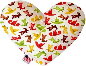 hamster bedding material-Cowboys Stuffing Free Squeaker Heart Dog Toy