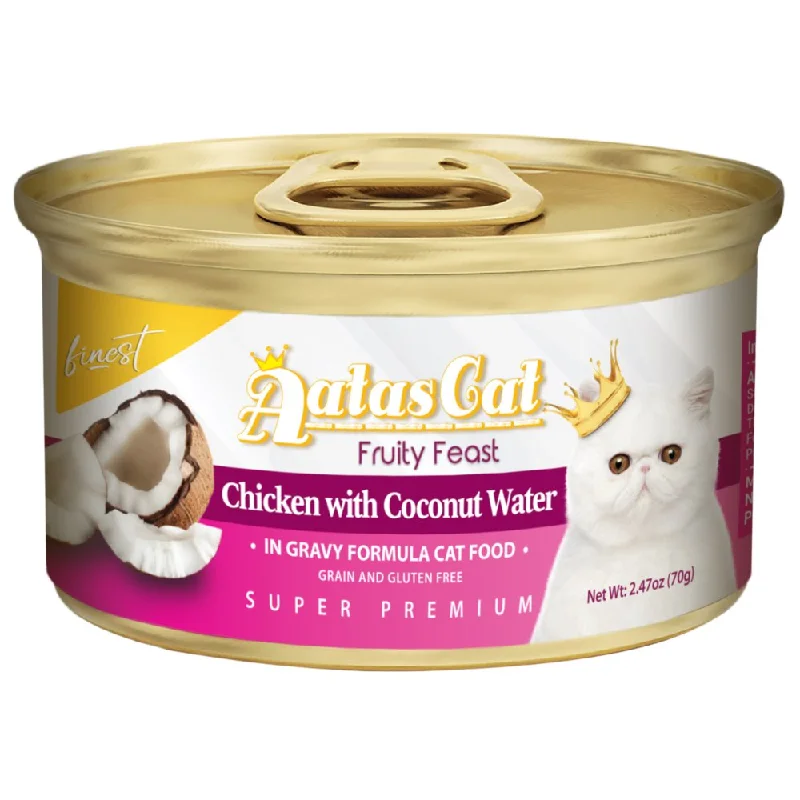 rabbit water dispenser-Aatas Cat Finest Fruity Feast Chicken With Coconut Water Canned Cat Food 70g