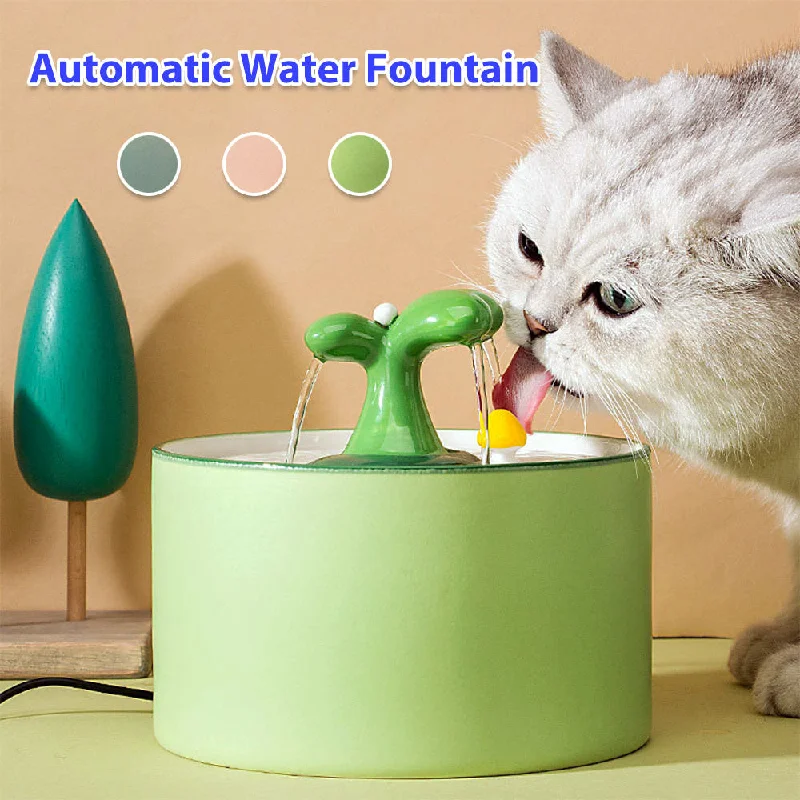 hypoallergenic pet shampoo-Electric Ceramic Circulating Cat Water Dispenser