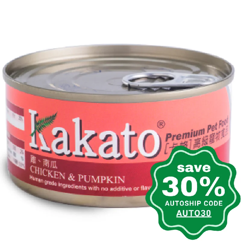 cooling mat for dogs-Kakato - Canned Dog and Cat Food - Chicken & Pumpkin - 70G