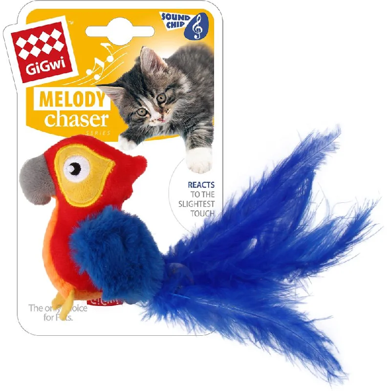 pet dental care kit-KOHE-VERSARY 8% OFF: GiGwi Melody Chaser Motion Activated Cat Toy (Parrot)