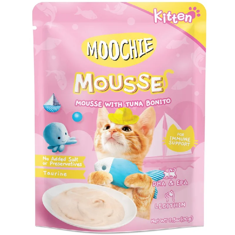 travel water bottle for dogs-24% OFF: Moochie Mousse With Tuna Bonito Kitten Pouch Cat Food 70g x 12