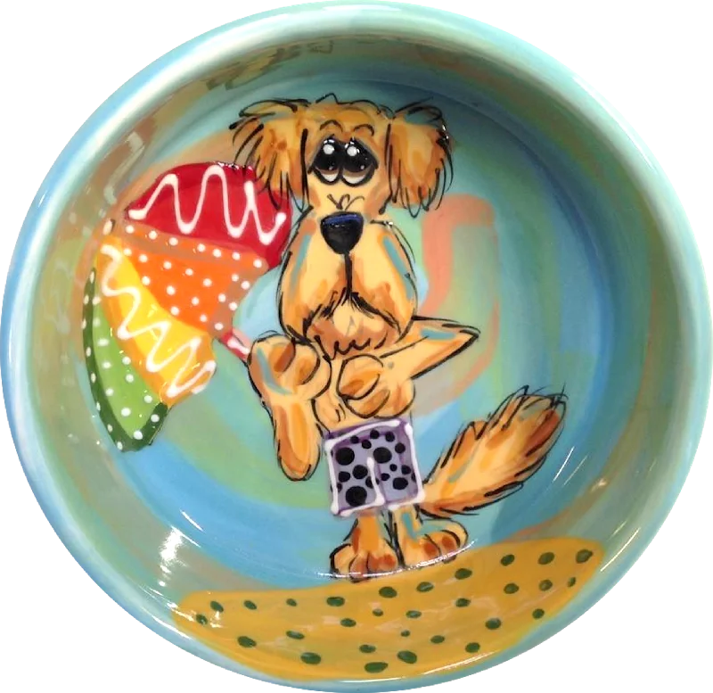 slow feeder dog bowl-Labradoodle Dog Bowl