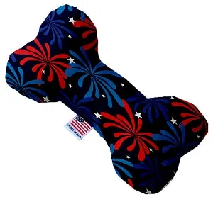 memory foam dog bed-Fireworks Squeaker Bone Dog Toy