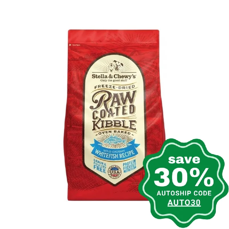 all-weather dog jacket-Stella & Chewy's - Dry Dog Food - Freeze Dried Raw Coated Kibble - Wild Caught Whitefish Recipe - 22LB