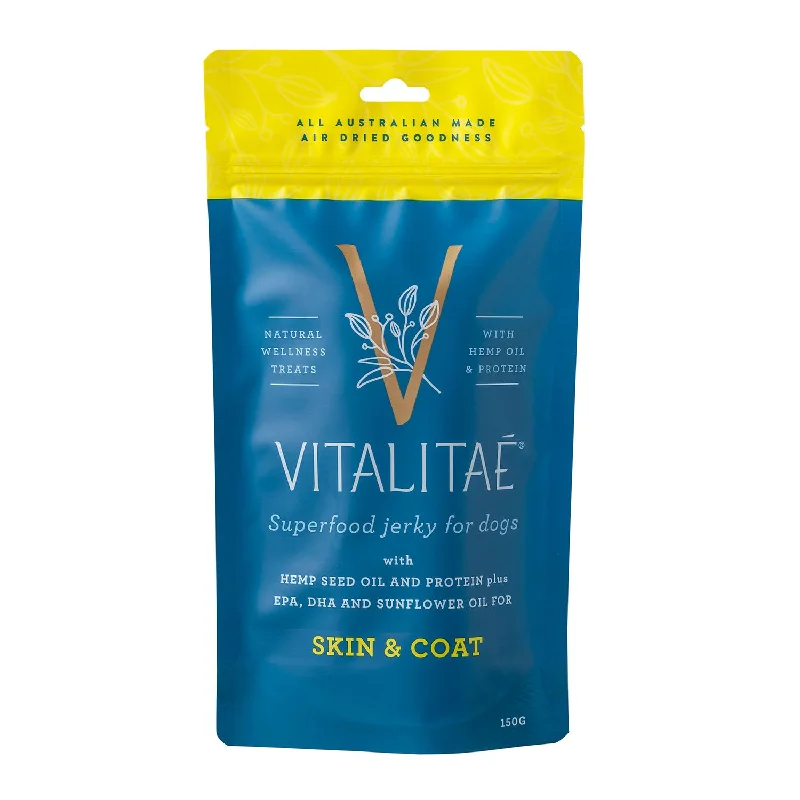 orthopedic dog mattress-Vitalitae Skin & Coat Superfood Jerky Dog Treat 150g