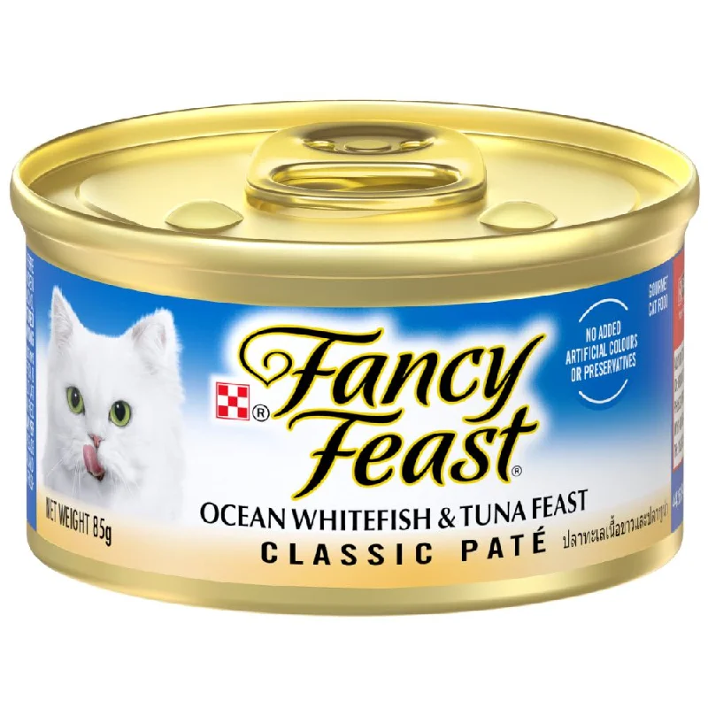 no-pull dog training harness-Fancy Feast Classic Pate Ocean Whitefish And Tuna Feast Canned Cat Food 85g