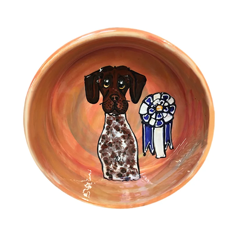 cat scratching post-Prestige Paws - Custom German Shorthaired Pointer Award Bowl