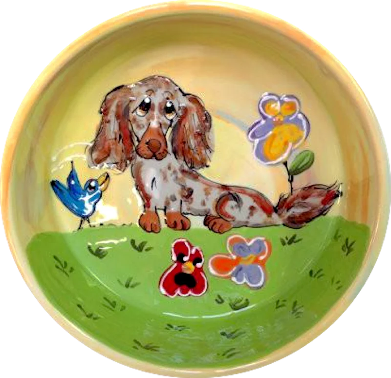 smart pet tracker-Dachshund Dog Bowl