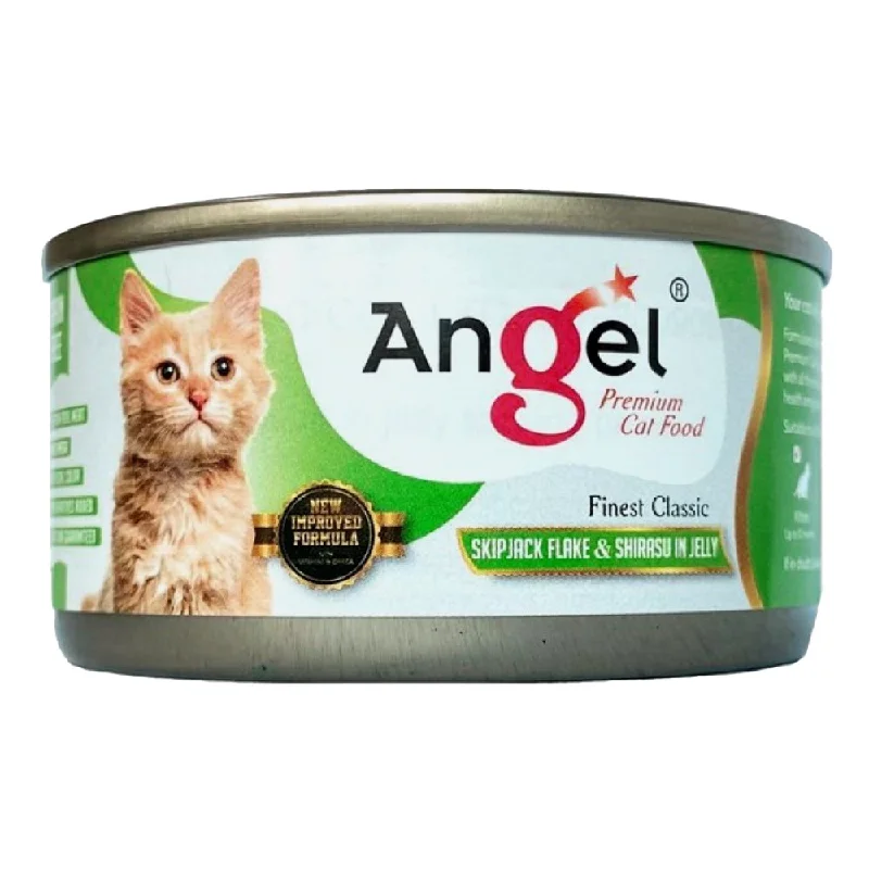 small pet hideout-Angel Skipjack Flake & Shirasu in Jelly Canned Cat Food 80g