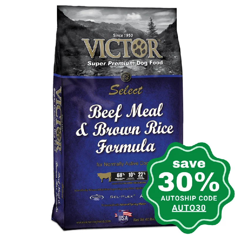 escape-proof cat harness-Victor - Beef Meal & Brown Rice for All Life Stages - 40LB