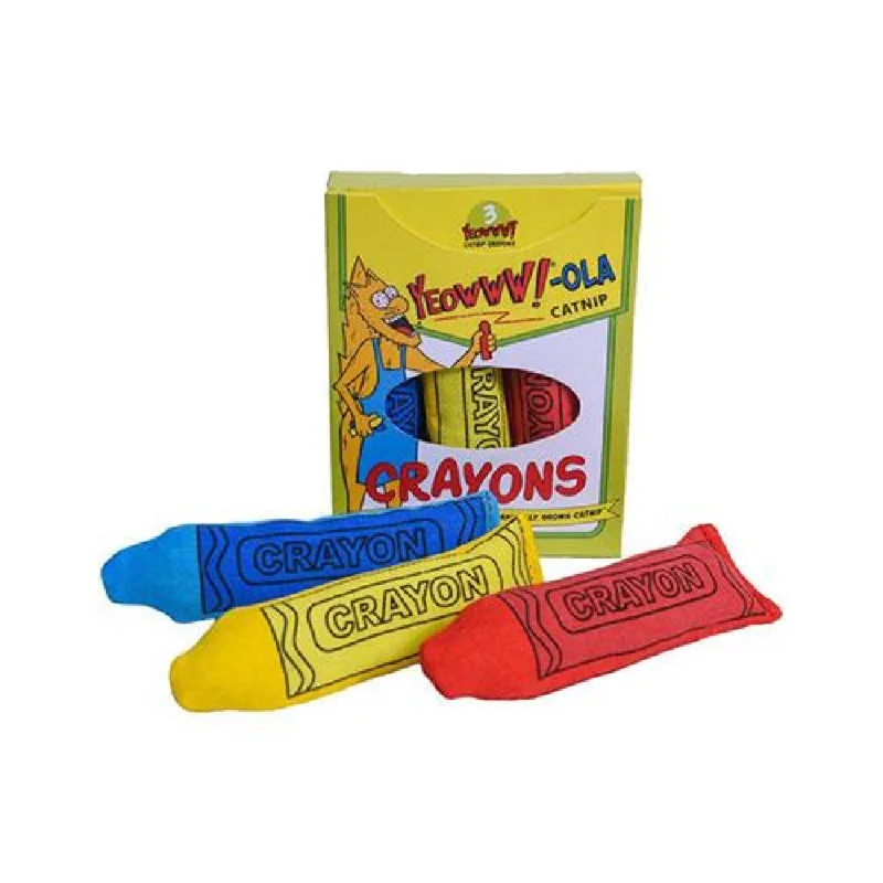 tangle-free dog leash-Yeowww! Ola Crayons Catnip Cat Toy