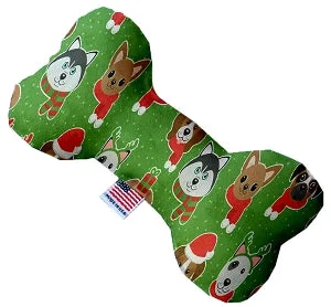 cooling gel dog pad-Christmas Dogs Stuffing Free Squeaker Bone Dog Toy